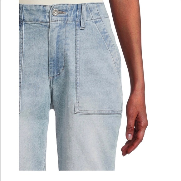 Hi rise denim utility Bermuda shorts - Picture 3 of 8